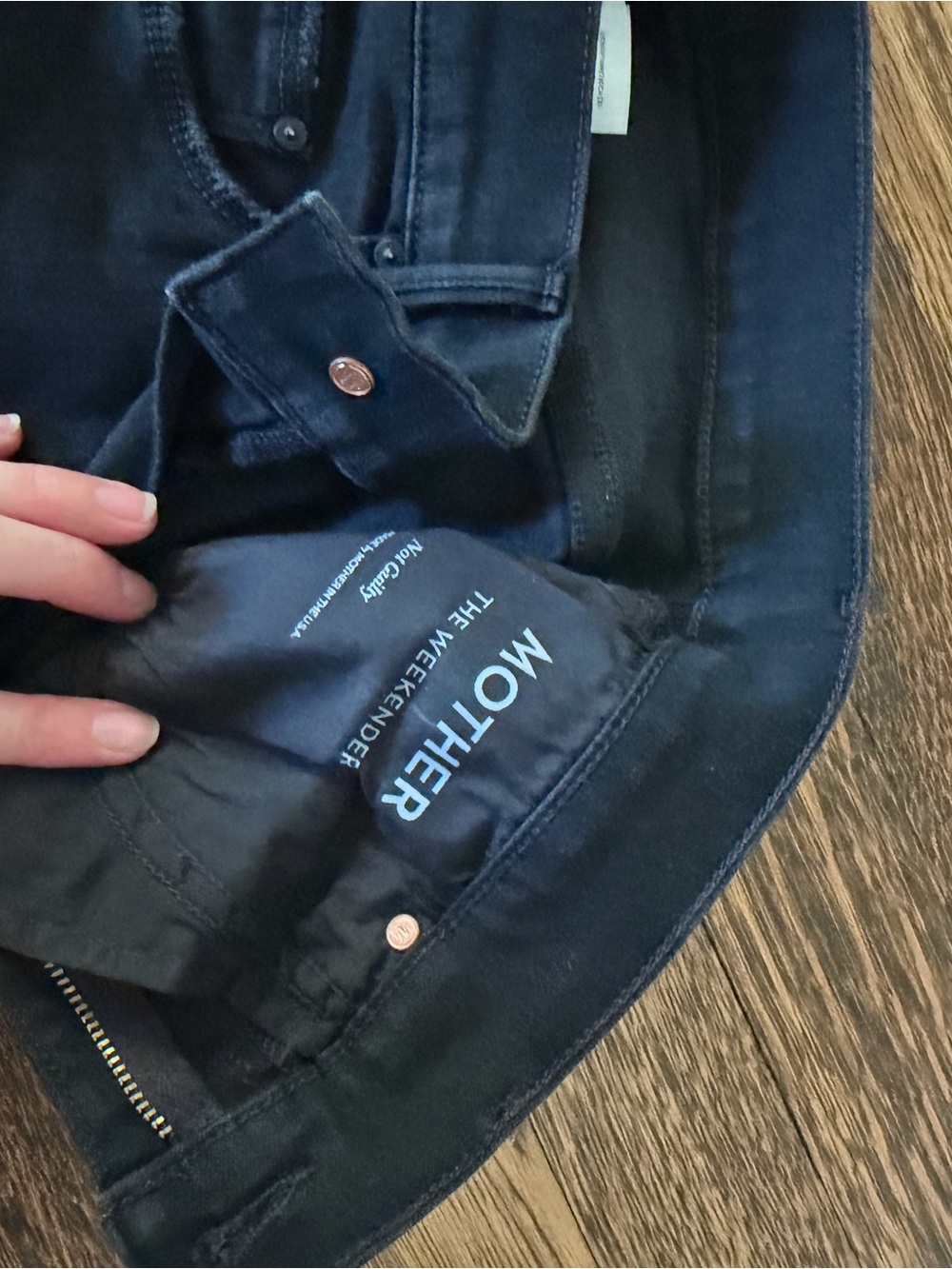 MOTHER The Weekender Jeans - Black